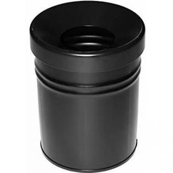 Contenedor de residuos autoextinguible 24L, negro, Ø295mm x 370mm
