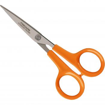 Fiskars Classic - Tijeras con Micro-Tip, 13 cm, naranja