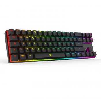 DREVO Calibur 72 clave de juego mecánico teclado RGB LED retroiluminada Tenkeyless inalámbrico Bluetooth 4.0 -UK Layout