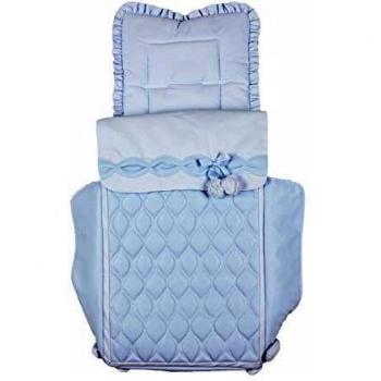 Saco para Capazo Rosy Fuentes - Saco para Bebé Universal - Saco tres usos - Funda para capazo de bebé-0-celeste