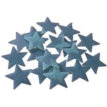 200x Adhesivos De Pared Iuminosas De Estrellas Brillo Luminoso Decoración Del Hogar De Plástico - Azul, 3.8cm