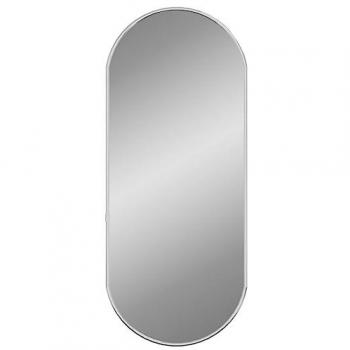 Espejo de Pared Ovalado Decorativo Colgante en Color Dorado, Plateado y Negro, Dimensiones 60x25 cm, Ideal para Dormitorio, Sala de Estar, Pasillo y Cuarto de Baño