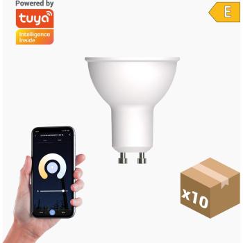 Bombilla Inteligente Dicroica WiFi GU10 5W Dimable CCT Compatible con Alexa y Google Home