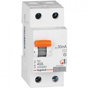 Legrand Interruptor instalación eléctrica A 2/40/30MA, Blanco