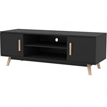 Mueble TV Joey Negro Escandinavo Moderno Rectangular