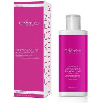 SKINCHEMISTS Acondicionador Diario de Colágeno y Ácido Hialurónico con Aceite de Argán y Manteca de Karité