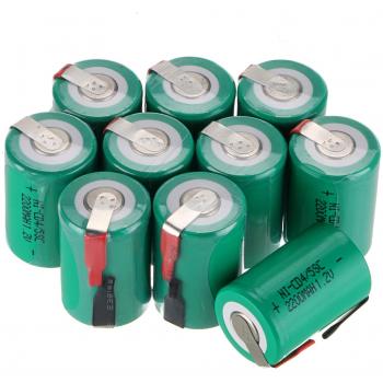 Baterías recargables Anmas Box NiCd 4/5, SudC, 1,2 V, 2200 mAh, con pestaña, en paquete de 6, 10, 12 o 15 piezas