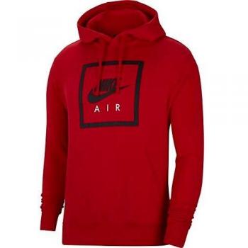 NIKE Air Sudadera, Hombre, University Red/Black, S