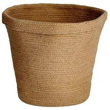 Kave Home - Cesta Sibila 100% algodón marrón