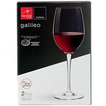 Bormioli Rocco Galileo-Copa de Vino Rojo, 8.1 cm, 2