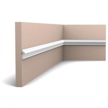 Moldura flexible Orac Decor PX201F AXXENT de estuco, diseño clásico atemporal, color blanco, 2 m