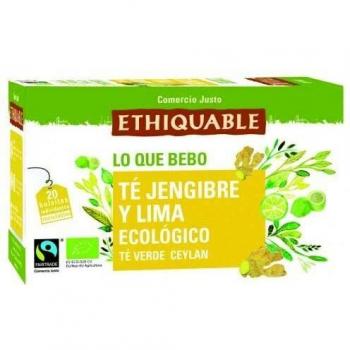 Té verde con Jengibre y Lima BIO 36 g 20 bolsitas