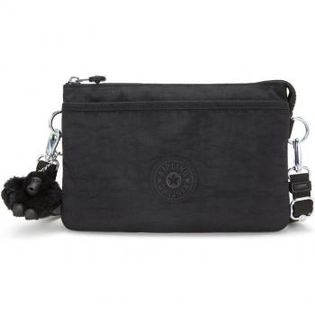 Kipling Bandolera de mujer versátil Riri con correa ajustable en negro