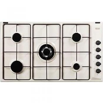 Piano de Cocina a Gas De'Longhi SL 59 DD 90 cm 5 Fuegos (1 Ultra Rápido) Color Arena