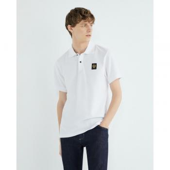 Men's Belstaff Basic Short Sleeve Polo Shirt - Blue - Size: 44/Regular