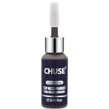 CHUSE T204 Marrón claro Color cosmético de la tinta permanente del tatuaje del maquillaje del micro pigmento microblading Aprobó SGS, DermaTest 12ml
