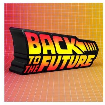 Lámpara LED Regreso al Futuro Logo 25cm