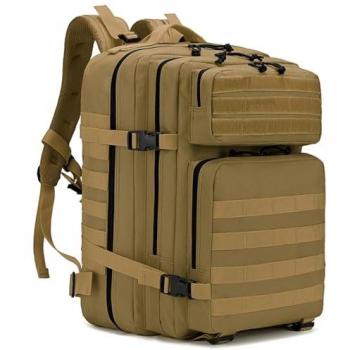 Mochila Táctica Militar 45L Beige Impermeable de Gran Capacidad - Entrega Rápida en 24 Horas