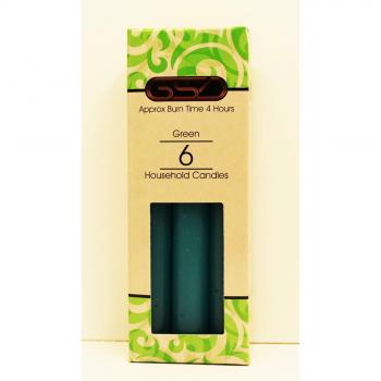 GSD – hogar candles-6 Pack-12 paquetes en Box-4 hora quema TIMES-ASSORTED colores