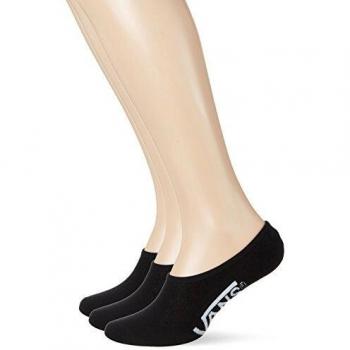Vans Classic Super No Show 3 Pack, Calcetines Hombre, Negro