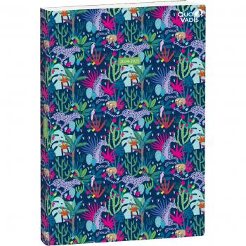 Agenda Anual Quo Vadis 16 Meses Plan Week 2024-25 Jungle Pantera 16x24cm Semana Vista A5+ Multilingüe