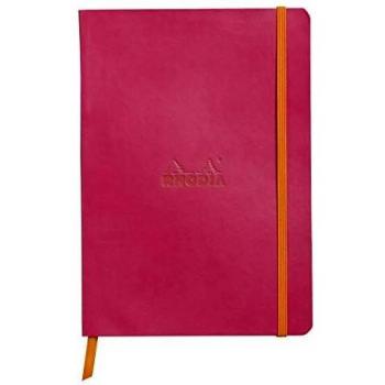 Rhodiarama Softback Notebook, A5, Lined - Raspberry