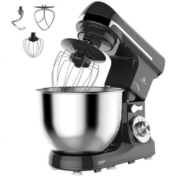 MURENKING MK37C Batidora Amasadora Repostería 1000W Capacidad de 5L 6 Velocidades con 4 Cocina Multifunción 4 Accesorios