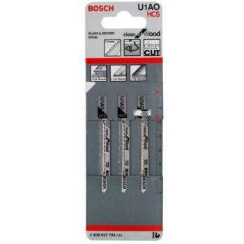 Bosch 2 608 637 724 - Hoja de sierra de calar U 1 AO - Clean for Wood