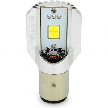 Faro delantero para motocicletas y escúteres, cruce/carretera 12 W, LED, alta luminosidad, 12 V, 6 W x 2 chips integrados M2S-BA20D