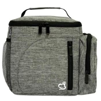 Nevera de poliéster gris Marbueno para camping y playa 30x20x20 cm
