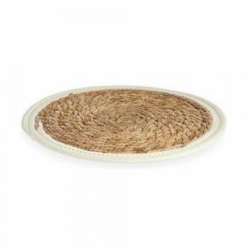 Salvamantel Natural Blanco Gift Decor 30 x 1 x 30 cm (48 Unidades)