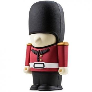 Silver HT Queen's Guard - Memoria USB 2.0 de 8 GB, con tapa, negro y rojo