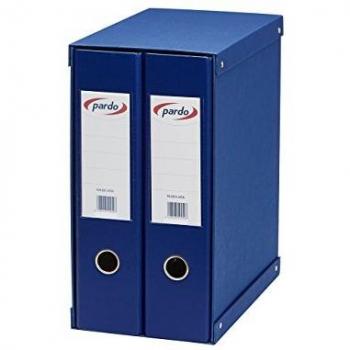 Pardo 924203 - Modulo de 2 archivadores folio, color azul