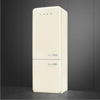 Frigorífico Combi Smeg FAB38LCR6 Retro No-Frost 481 litros Crema Apertura Izquierda