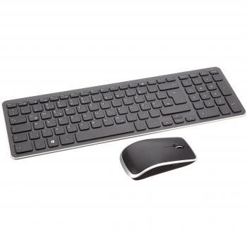 Teclado y Ratón Inalámbricos Dell KM714 QWERTZ Alemán Negro, Juego de Escritorio Estándar
