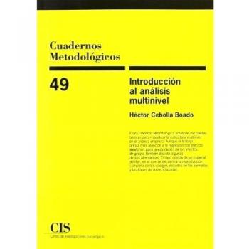 Cuadernos metodológicos nº 49. Introducción al análisis multinivel