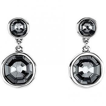 Pendientes Unode50 Double Trouble PEN0732GRSMTL0U colección Renaissance cristal Swarovski metal