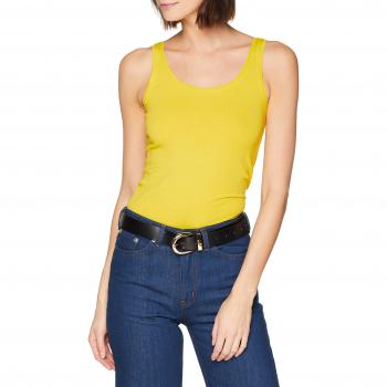 JDY Jdyava Tank Top Jrs Noos, Camiseta sin Mangas para Mujer, Amarillo Green Sheen, 36
