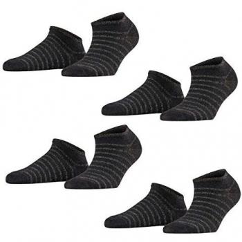 FALKE - Calcetines cortos - Rayas - para mujer Anthracite Melange