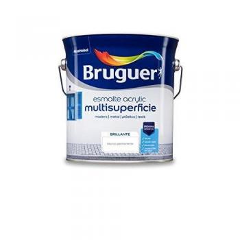 Bruguer Acrylic Multisuperficie Esmalte al agua Brillante Blanco Permanente 4 L