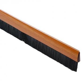 BRINOX Burlete Curvado de Cepillo, Madera Clara, 100 cm