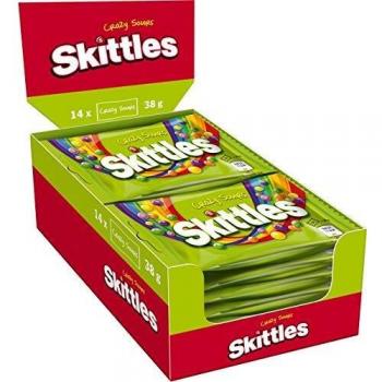 Skittles Crazy Sours 38g x 14 unidades