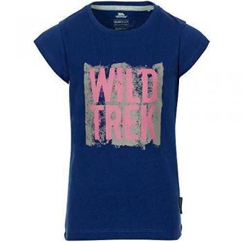 Trespass Girls Arriia Camiseta, Blue Moon, 3-4 Anni Muchachas