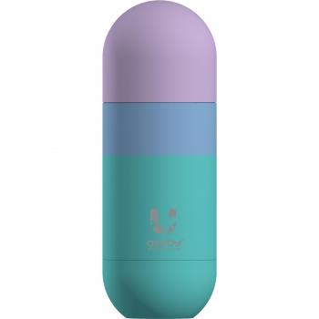 Asobu ORB Double-Wall Vacuum Insulated Stainless Steel Bottle with Drinking Cup - Pastel Teal, 460ml