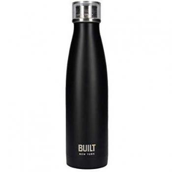 Botella de Agua de Acero Inoxidable Aislada de Doble Pared Perfect Seal 480 ml Matte Negra