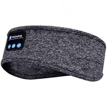 Auriculares Estéreo Inalámbricos 3D con Bluetooth 5.0, Cinta para la Cabeza y Función Manos Libres, Diseño Suave para Dormir y Escuchar Música