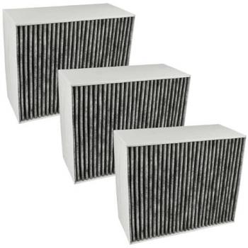 3x Filtro de Carbón Activado Compatible con Siemens LC67BC532/03, LC67BD532T/01, LC67BD532T/02 y LF98BB542/01, LF98BB540/03, LF