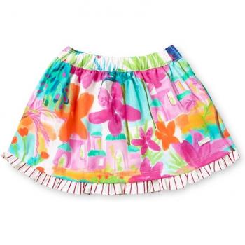 Falda de niña estampada con volante de rayas Tuc Tuc Paradiso
