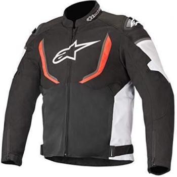 Alpinestars Chaqueta moto T-gp R V2 Air Jacket Black White Red Fluo, Negro/Blanco/Rojo, S