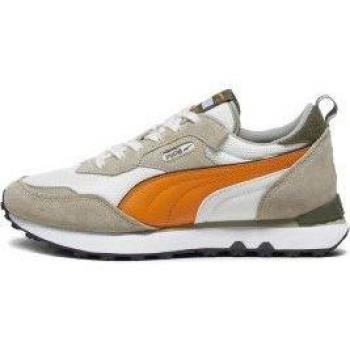 Zapatillas deportivas Puma Rider FV Retro Rewind gris y naranja